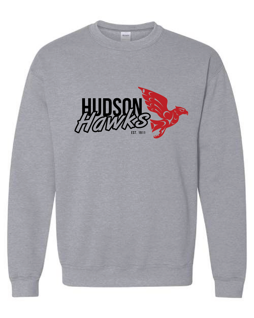 Hudson Hawks Grey Crewneck - YOUTH