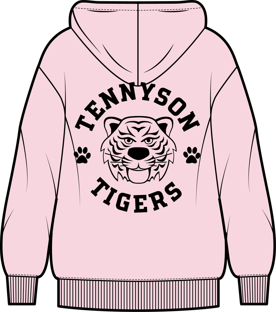 YOUTH Tennyson Tiger - Pink Hoody