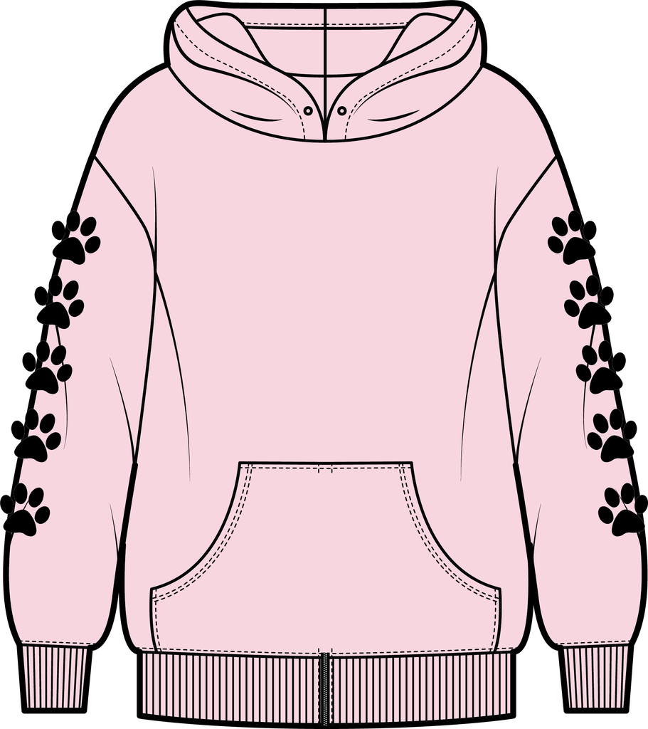 ADULT Tennyson Tiger - Pink Hoody