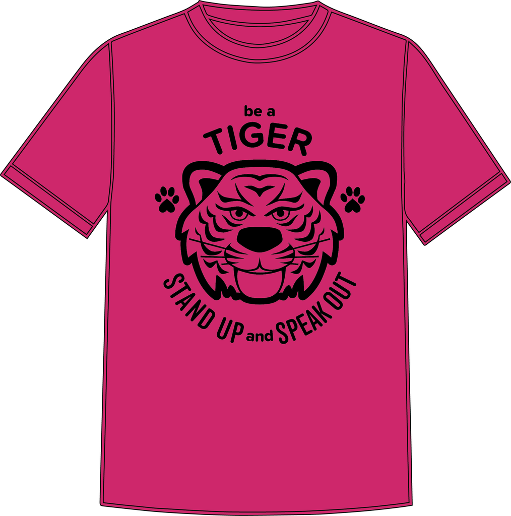 YOUTH Tennyson Tiger - Heliconia Pink Shirt